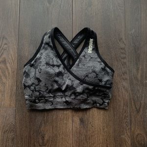 Gymshark camo sports bra, size S